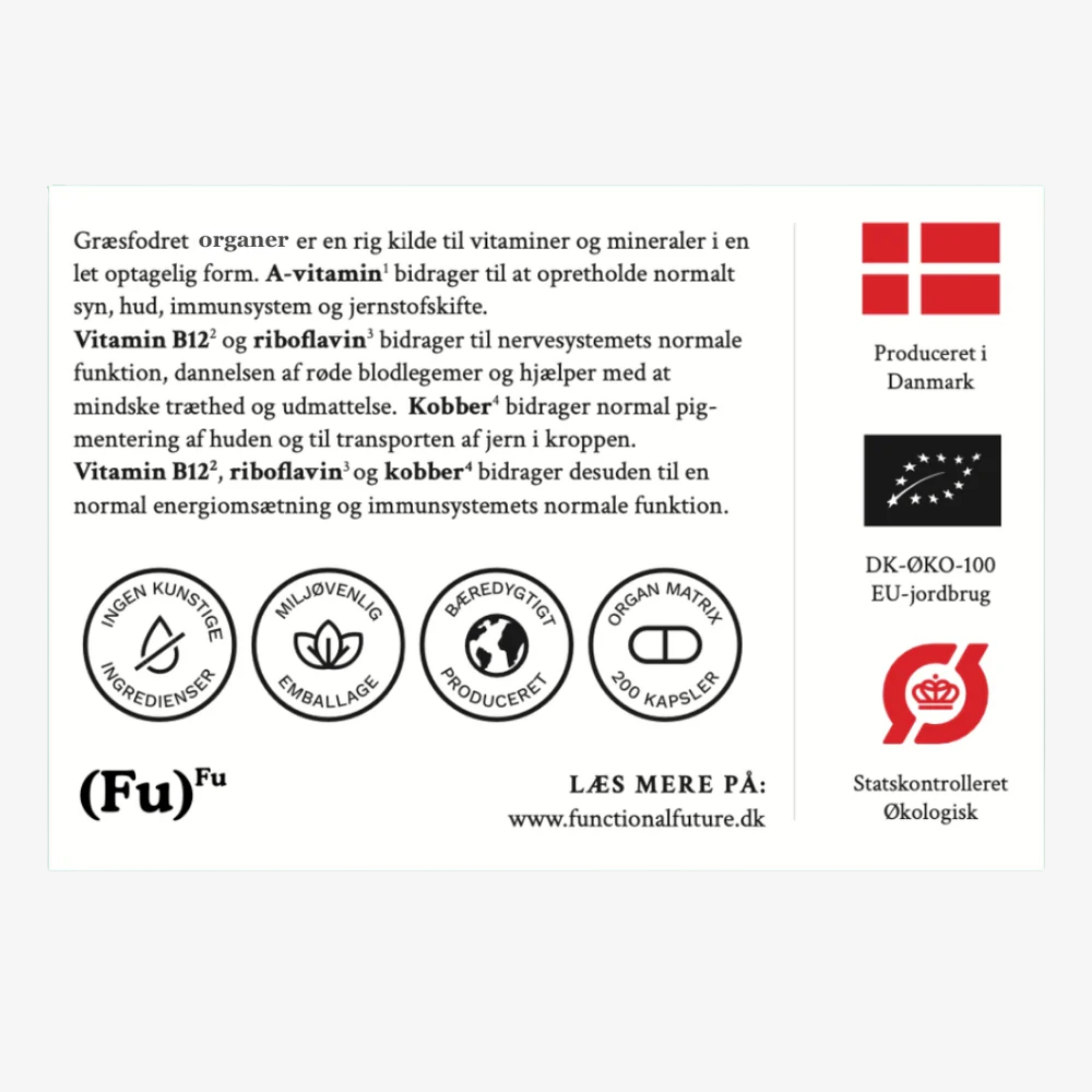 Økologisk Organ Matrix Kosttilskud