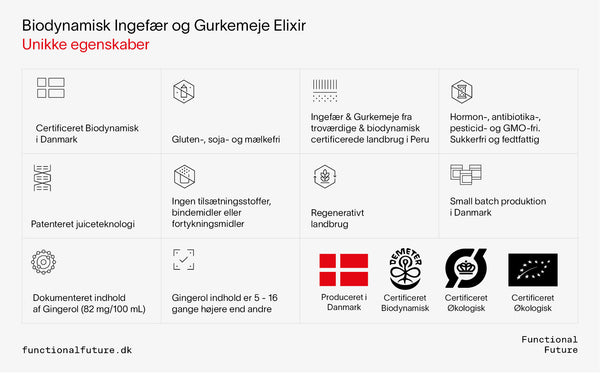 Biodynamisk Ingefær/gurkemeje drik