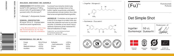 Biodynamisk Ingefær/gurkemeje drik