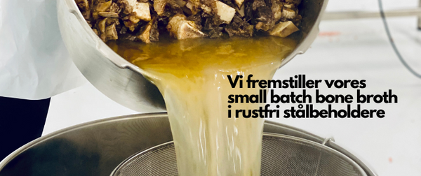 Premium Biodynamisk Okse Bone Broth med grønsager, urter og hyaluronsyre